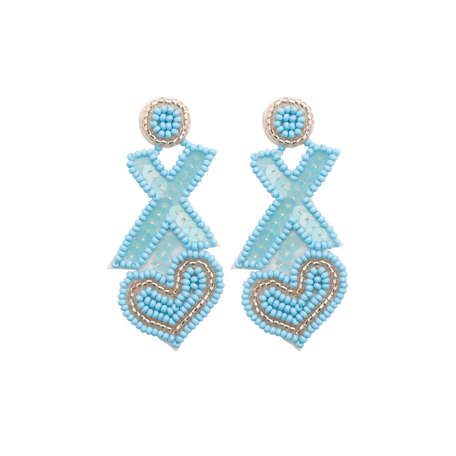 Pendientes De Cuentas De Amor De Sentido De Lujo al por mayor